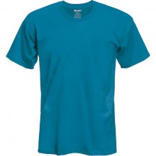 Blue Cotton Short Sleeve T-Shirt for Men